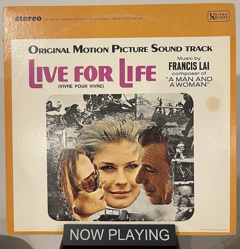 Original Soundtrack Live For Life Vinyl LP 33 United Artists Records UAS 5165